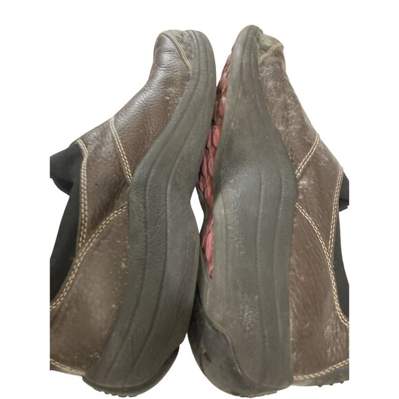 Clarks Privo Men's Size 12M Brown Leather Slip-On Shoes - Picture 6 of 8